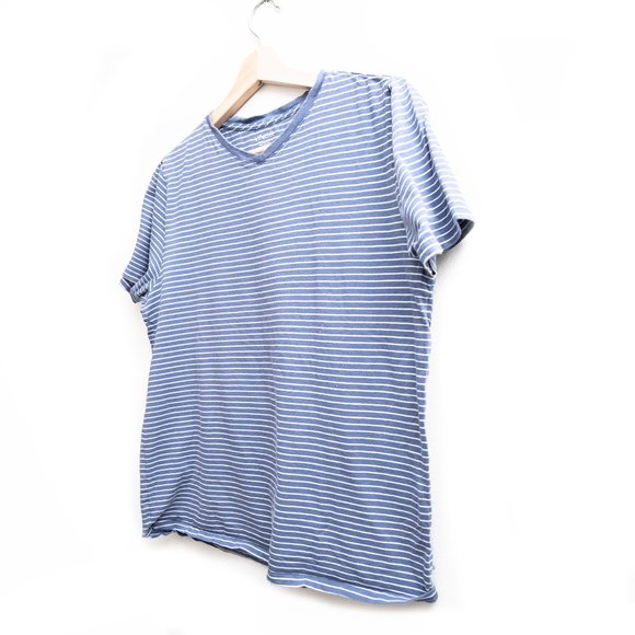 Vince Periwinkle Color Stripes Tee - Picture 4 of 5